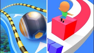 “Action Ball vs Cube Surfer – Stack It or Smash It! 😎” All Max Levels Big Update Gameplay screenshot 2