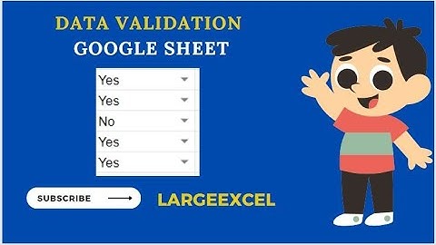 Data Validation In Google Sheet #googlesheets #tipsandtricks #datavalidation