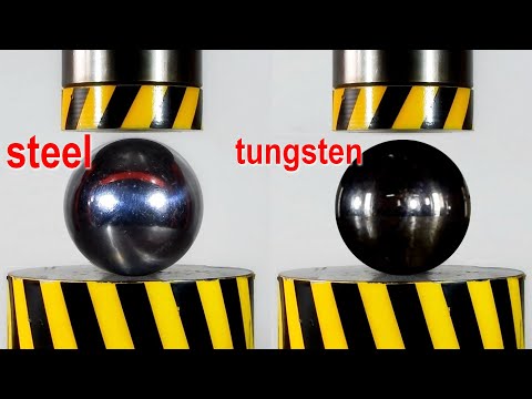 500 TON HYDRAULIC PRESS VS VERY HARD OBJECTS