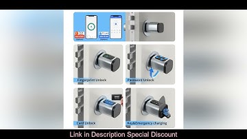 RAYKUBE V1 Adjustable TT Lock/ Tuya Bluetooth Smart Fingerprint Digital Cylinder Lock with APP/Passw