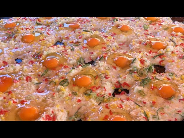 凄すぎ!! 一日5,000枚】100円お好み焼き屋台。Wow!! 100 yen