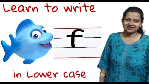 Learn to write Small Letter f in four line note book | Nursery |
