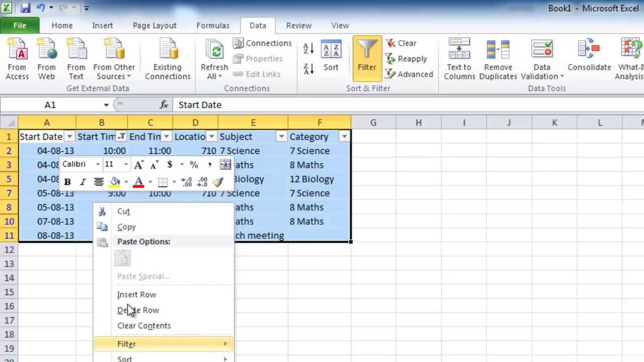 How To Insert Excel Table In Outlook