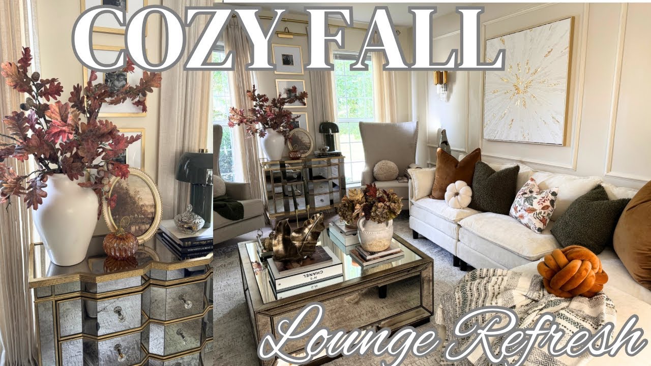 Осенний стиль для отдыха | Винтажная элегантность сочетается с уютной роскошью #homedecor #vesgan...