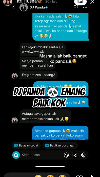 ketika ada yg parodiin dia GK baper #trending #dj #cogan #djpanda #funny #viral #vypシ #shorts #song