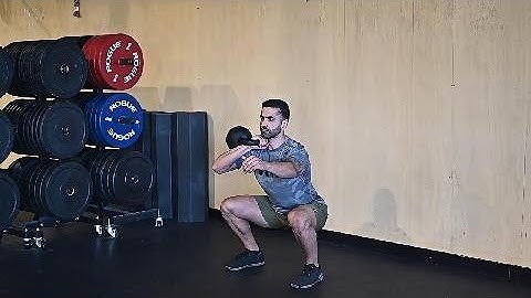 single arm kettlebell front rack squat
