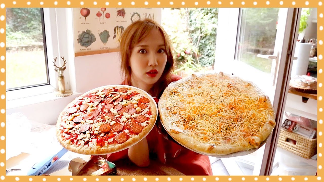 영국 동네 마트에서 파는 5000원  즉석피자 클라스??🍕