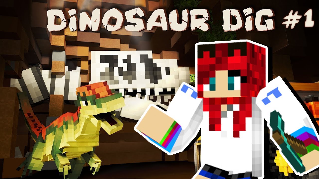 Élesszük újra a DÍNÓKAT! - Minecraft - Dinosaur Dig #1