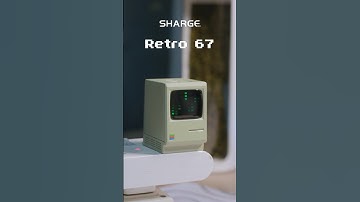 Power Meets Retro Vibes! 67w Gan Charger by @sharge_official #charger #retro #macbook #matrix #4k