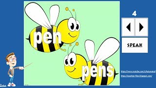 INTERACTIVE FLASHCARDS | SINGULAR AND PLURAL NOUNS screenshot 1