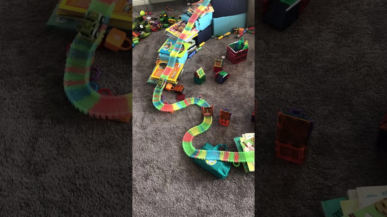 Homemade race track YouTube