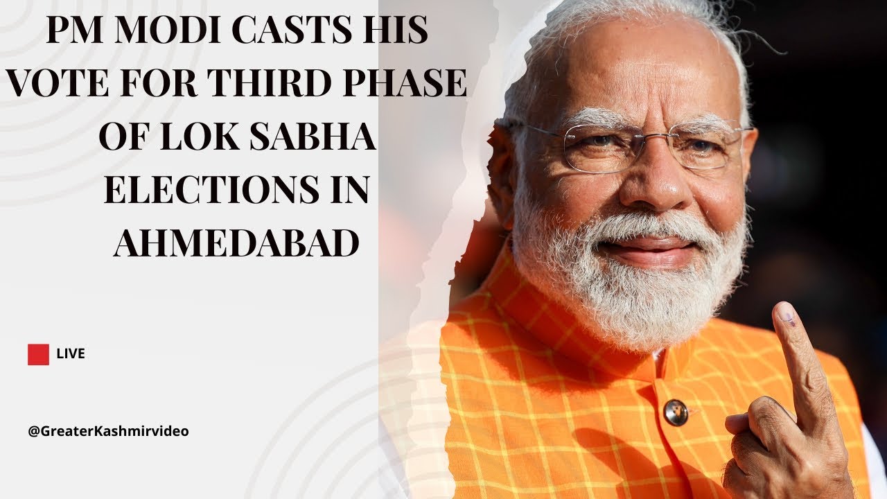 PM Modi casts his vote for third phase of Lok Sabha elections in ...