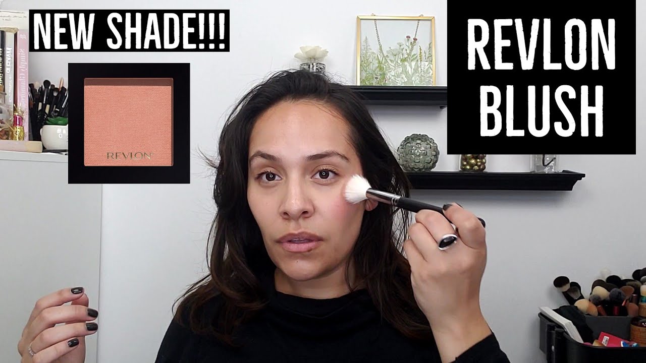 NEW REVLON Powder Blush Apricute Glowing +Pigmented YouTube
