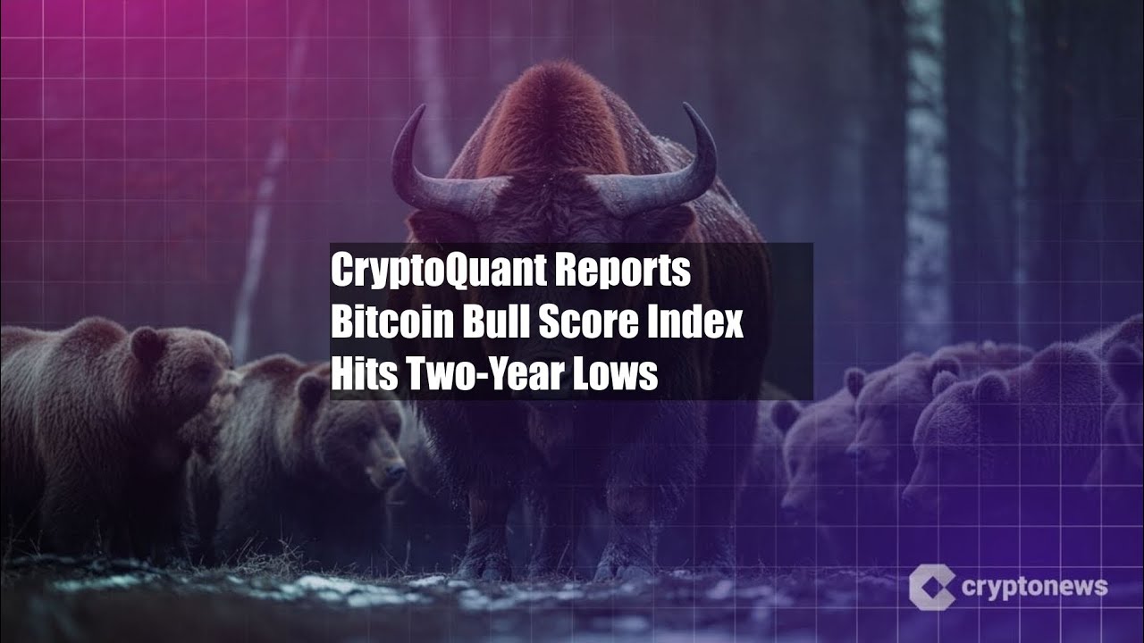 CryptoQuant Reports Bitcoin Bull Score Index Hits Two-Year Lows - YouTube