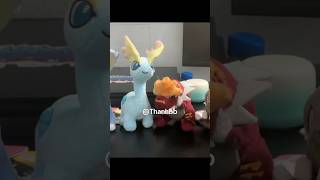 Pokemon plush fit Tyrunt, Tyrantrum, Amaura and Aurorus - sitting cuties