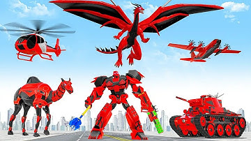 Police Camel Flying Car Snake Robot Transforming Game 2023 - Android iOS Gameplay