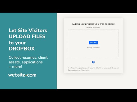 Allow Visitors To Upload Files Through Your Website