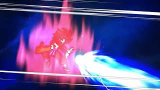 Test Sprite animation #10 - Xeno SSJ4 Goku Vs Beast Gohan
