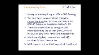 Medicare Expert Case Evaluations  Mitigating Medicare Secondary Payer Liability Related to Futures