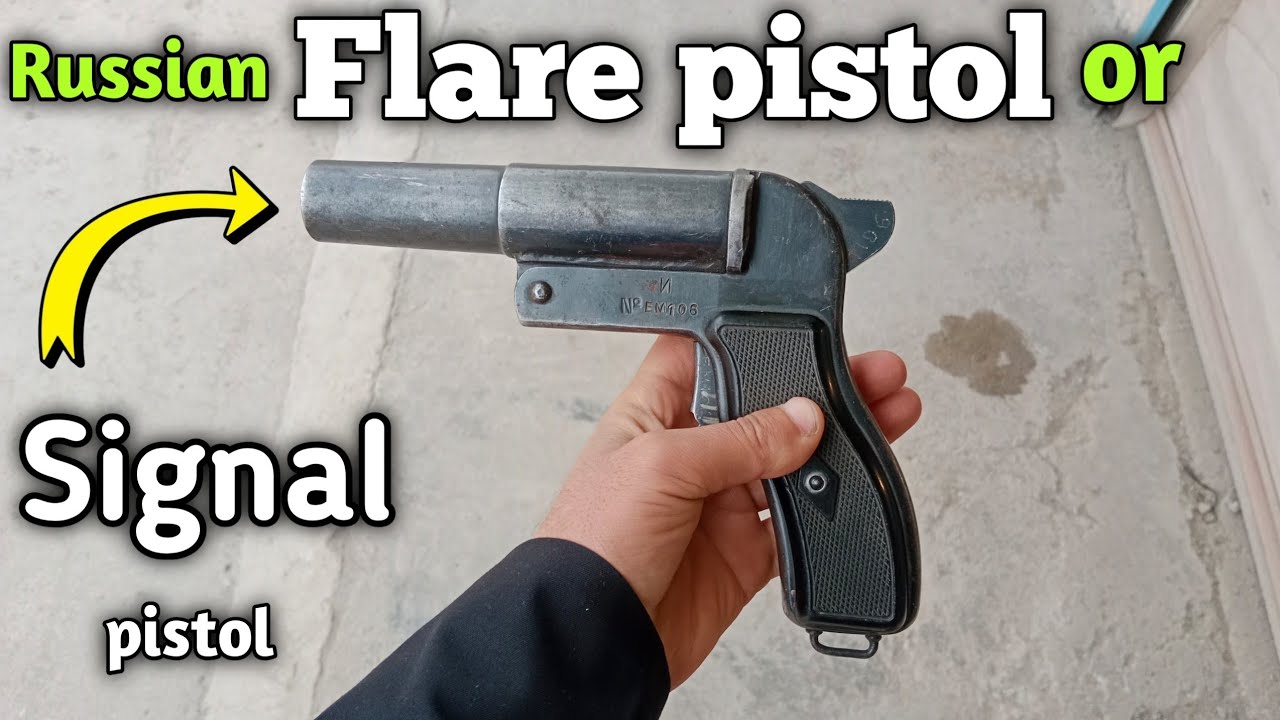 Russian Classic SPSH-44 Signal pistol or Flare pistol, Caliber 26.5mm flare round signal launcher