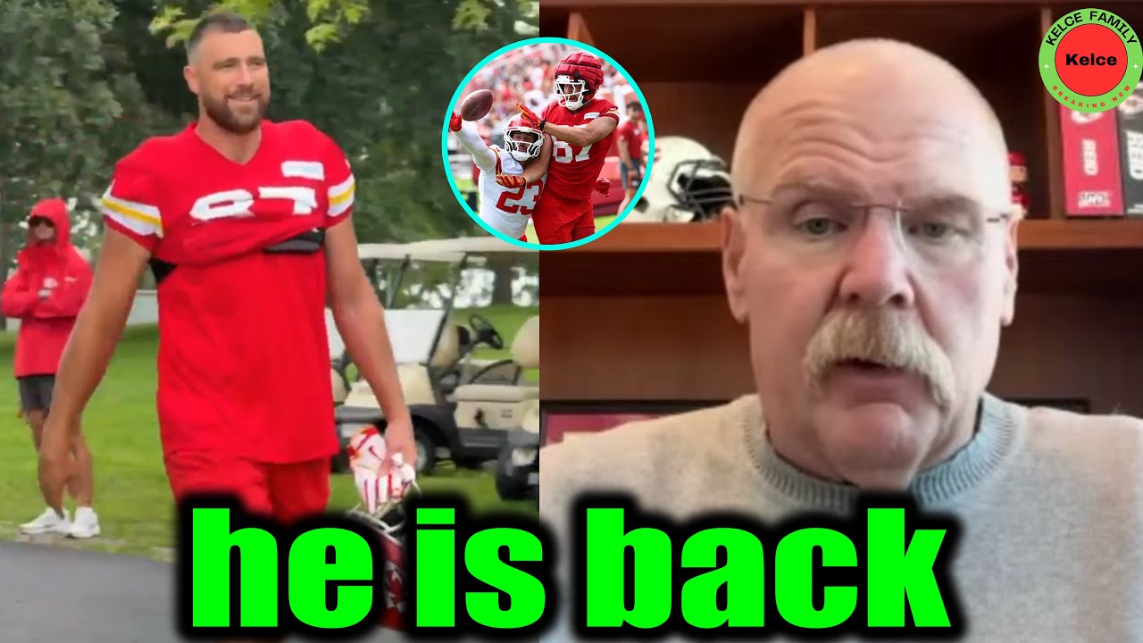 Andy Reid confirms Travis Kelce is back in training for the new season after retirement rumors