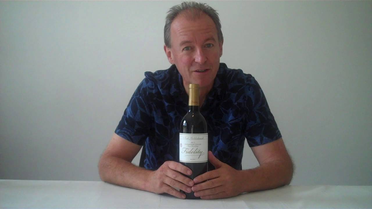 Fidelity story. Alexander Valley red bordeaux blend