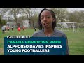 Canada’s Alphonso Davies inspires Edmonton’s next generation of footballers