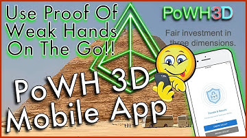 PoWH 3D MOBILE APP! - Buy, Sell, Reinvest P3D On The Go - USE THE POWH EXCHANGE ON YOUR SMART DEVICE