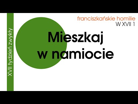 Mieszkaj w namiocie: W XVII 1