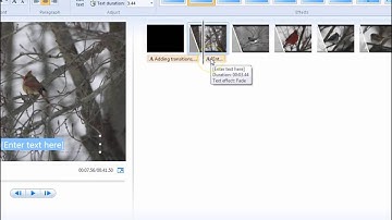 Adding transitions, titles, captions, and credits in Movie Maker