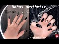 PINTANDO AS UNHAS INSPIRADAS NO PINTEREST |Black nails design