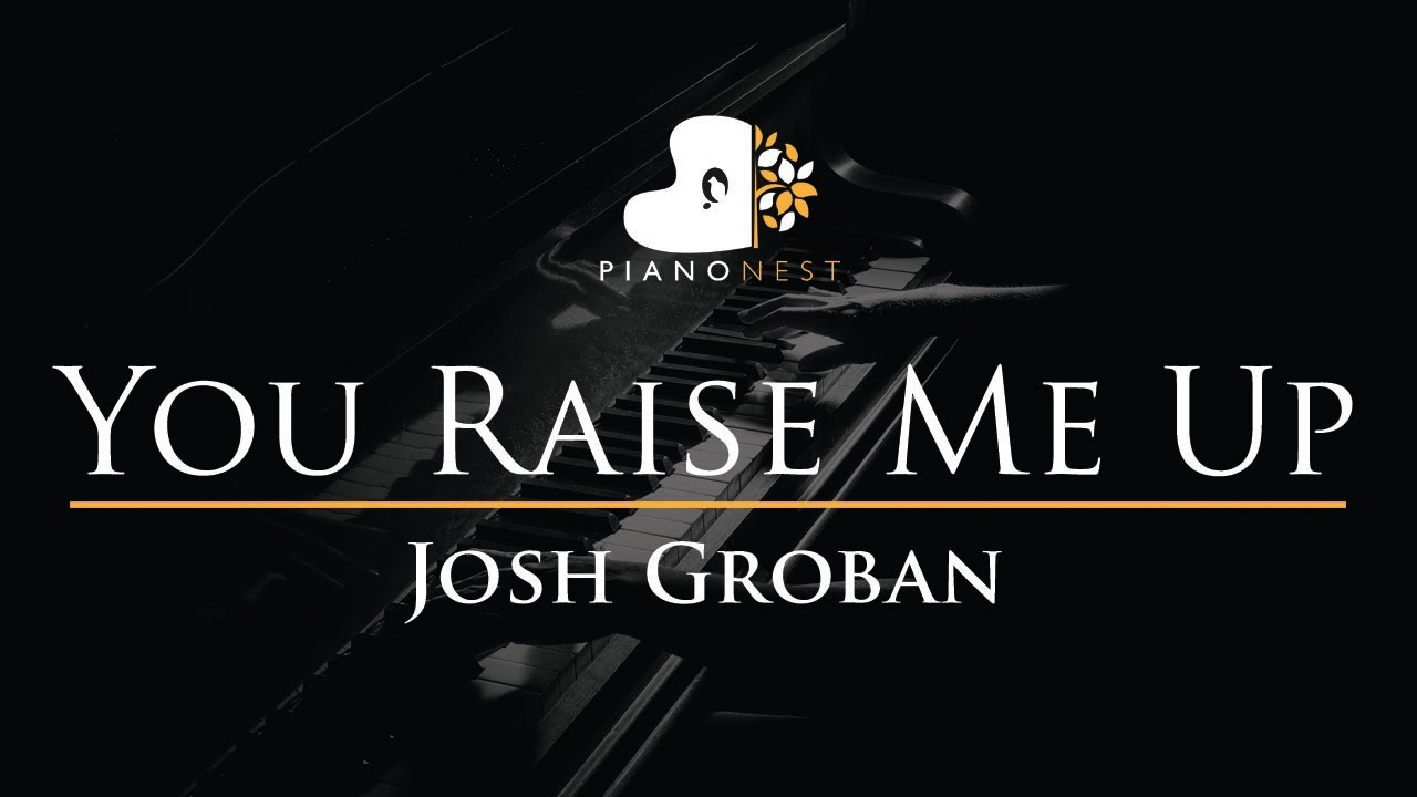 Josh Groban - You Raise Me Up - Piano Karaoke Instrumental Cover with Lyrics