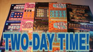TWO-DAY time ALL $2 Texas Lottery Scratchers - YouTube