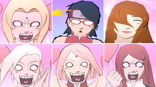 All Sexy Reverse Harem Jutsu Girls Reaction - Naruto Shippuden Ultimate Ninja Storm 4 (PS5)