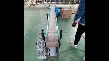 Top chain conveyor flat chain conveyor plastic chain conveyor test video from factory