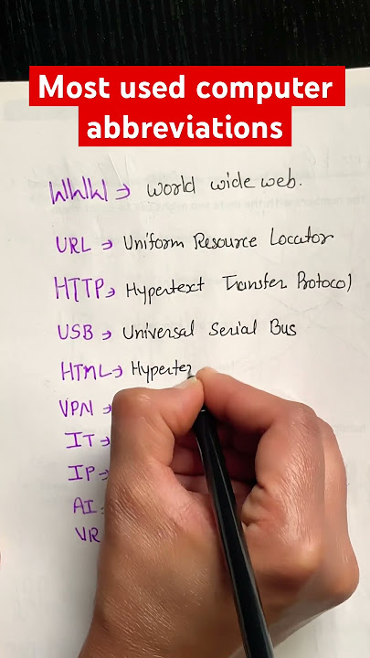 WWW,URL,HTTP USB HTML VPN IT IP AT VR #shortbreak #computerknowledge #quicktip