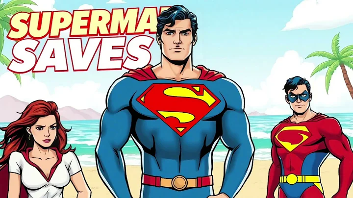 SUPERMAN Fights Mr Terrific and Lois Lane at the Beach!