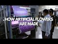 How artificial flowers are made artificial flower factory in china real touch orchid manufacturing