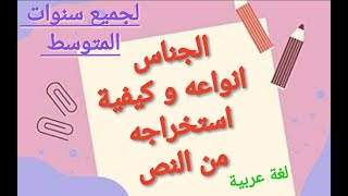 لغة عربية| ماهو الجناس و انواعه و كيفية استخراجه من النص