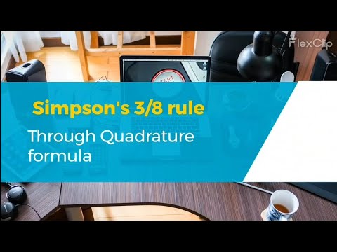 Q2 Derive Simpson's 3/8 rule through Quadrature Formula || Third Internal Test ||