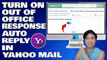 How To Turn On Out Of Office Response Auto Reply in Yahoo Mail