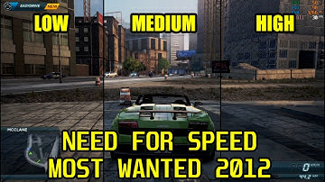 Need For Speed Most Wanted 2012 Graphics Comparison PC (Low To High) | BLACK_EAGLE