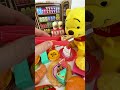 Pooh Bear feeding and playing ASMR #shorts #asmr #satisfying