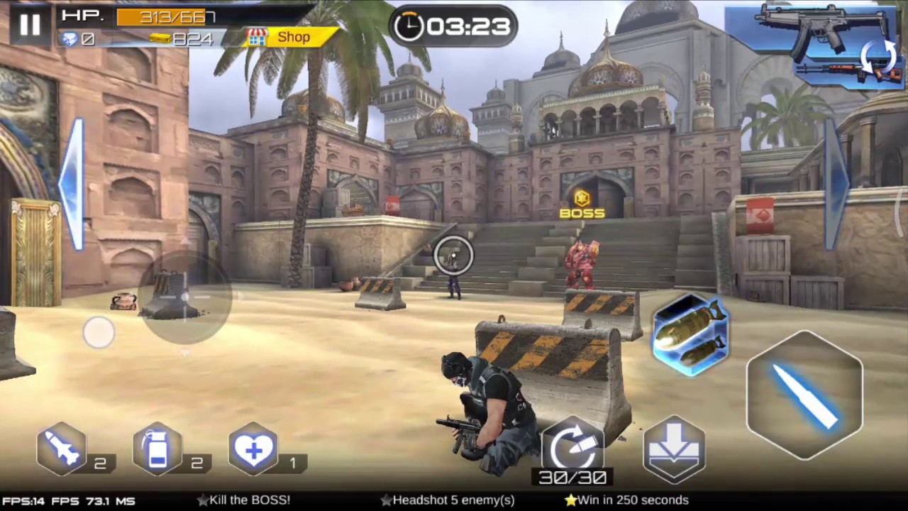 gun war: swat terrorist strike android game Level 1 - 