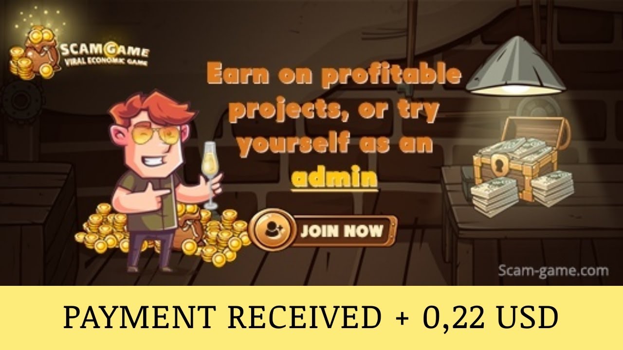 Scam Game отзывы 2019, mmgp, платит, Payment Proof + 0,22 USD