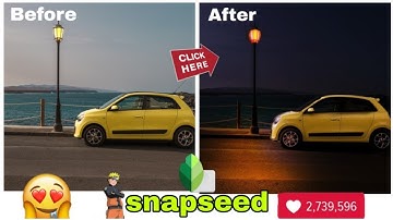Snapseed night effect !Create dark attractive image