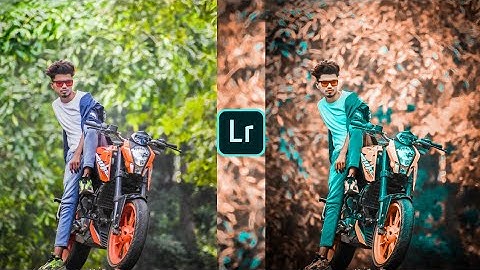 Lightroom aqua and brown effect photo editing tutorial |lightroom background colour change|Lr preset