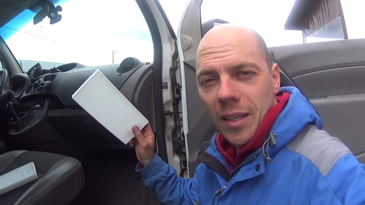 Как ЛЕГКО заменить ФИЛЬТР салона RENAULT Kangoo