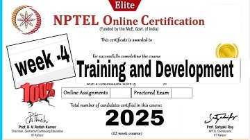 Training and Development week -4 Assignment Answers ll NPTEL 2025