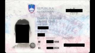 Slovenian Personal ID card